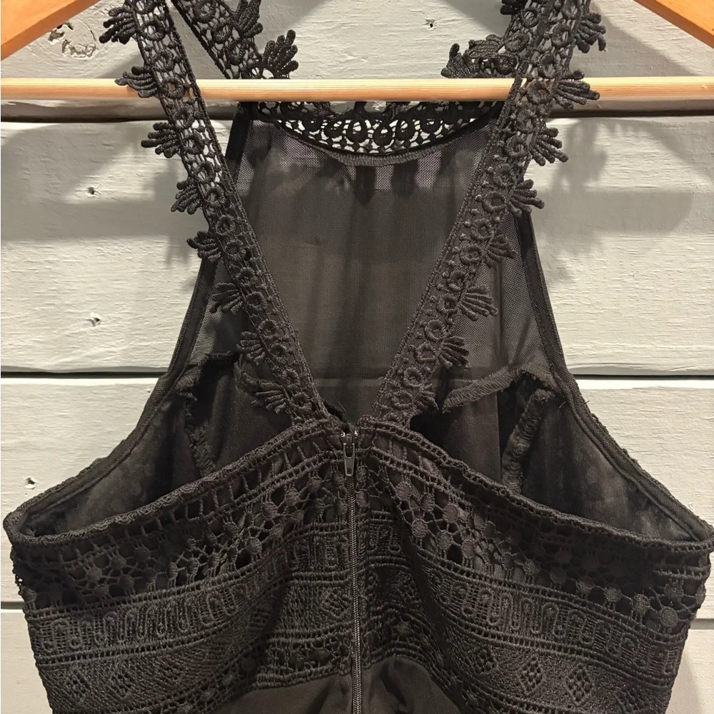 Francesca's Collections Black Lace Mini Dress - Picture 5 of 6